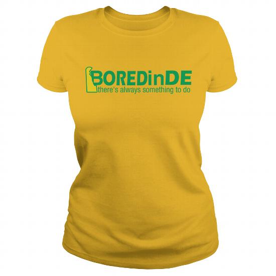 BOREDinDE yellow ladies fitted